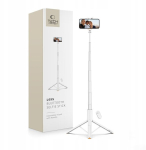 Tehniliselt kaitstud L09s Bluetooth selfie stick-statiiv, valge