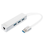 Digitus 3x Usb 3.0 Hub Gigabit Ethernet v&otilde;rgukaardiga