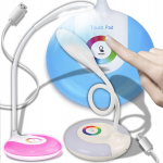 Rgb v&auml;rvidega Laua-led lamp, puutetundlik juhtimine, Usb