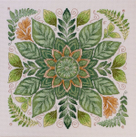 Ristpistekomplekt Abris Art "Lehtede tants" 30 x 30 cm AAH-301