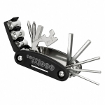 Jalgratta remondikomplekt Multitool 16 in 1, must, 1 tk