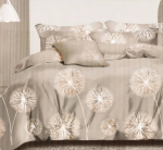 Eurofirany kahepoolne puuvillsatiinist voodipesukomplekt SBA-320, 200x220 cm, 3-osaline
