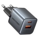 Vention 30w Gan laadija Usb-c Pd + Usb-a kiire Iphone Samsung