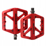 Meroca platvormiga jalgrattapedaalid suured platvormid Mtb Bmx punased