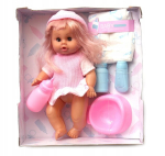 Nukk Agusia 30cm: joob, nutab, &uuml;tleb "ema", "isa"