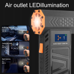 Puhastuspuhur juhtmeta auto kuivati turbo jet fan ice puhastamiseks grillil