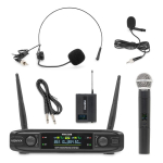 WM42HB Juhtmevaba mikrofonis&uuml;steem UHF koos 1 pihumikrofoni ja 1 taskumikrofoniga