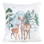 Eurofirany dekoratiivse padja kate CHP 350, 45x45 cm, valge/roheline
