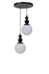 Opviq ripplamp 9052-2, must/valge