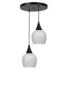 Opviq rippvalgusti 9065-2, must/valge