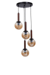 Opviq rippvalgusti 9070-4, pruun/must
