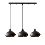 Laevalune rippvalgusti Sivani MR-985, must/kuldne