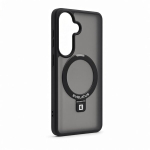Evelatus Samsung Galaxy S26 Shield Case With MagSafe & Stand Matte Ring Black
