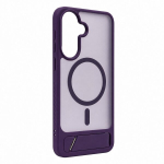 Evelatus Samsung Galaxy A57 Rubber Coated MagSafe With Stand Case Purple