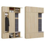 Esiku kapp Haga, 150x35x238 cm, pruun