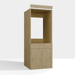 Vannitoakapp Pola, 64,2x64,2x162,5 cm, pruun