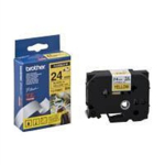 Laserprinteri kassett Brother TZe-FX651 paindlik ID laminaatlint, 8 m, 2.4 cm, must kollasel, termiline &uuml;lekandetehnoloogia, paber