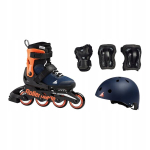 Laste rulluisud kiivri ja kaitsmetega Rollerblade Microblade Cube Jr 36