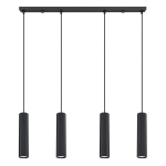 Sollux Lighting ripplamp Karbon 4L, must