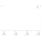 Sollux ripplamp Nox 4L, valge