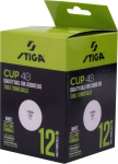 Lauatennise pallid STIGA Cup, 12 tk, valged