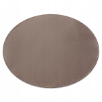&Uuml;mmargune pehme monokroomne "seduction" vaip, 133 cm, taupe