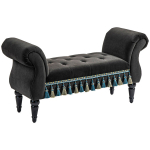 Tumehall pehme hoiupink k&auml;etugede ja panipaigaga, 117 &times; 40 &times; 58 cm, vintage stiilis magamistoam&ouml;&ouml;bel