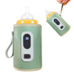 Lutipudeli soojendus&uuml;mbris, digitaalne, 5 temperatuuri, roheline, USB, EN