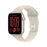 Nutikell Apple Watch SE 3 GPS + Cellular 44mm Starlight Aluminium Case with Sand Sport Band - M/L - MJLN4ET/A