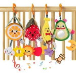 Beebivankri m&auml;ngukomplekt, 4 puuviljak&otilde;ristit, 0-12 kuud, plush