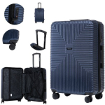 Suur kohver Wings Jackdaw L, 28", 97 l, TSA lukk, 360&deg; rattad, k&otilde;rge l&ouml;&ouml;gikindlus, Large suitcase