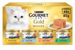 Purina Gourmet Gold kasside m&auml;rgtoit pasteet, 4 maitset, 48 &times; 85 g