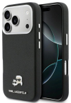 Karl Lagerfeldi k&otilde;vakorpus nahast K&C pea pin MagSafe iPhone 17 Pro jaoks - Must