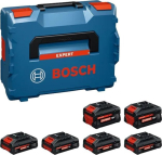Bosch EXBA 1600A0373G, 18V, 4x4Ah+2x8Ah, Li-ion, laadija, 4 akut, COOLPACK 2.0