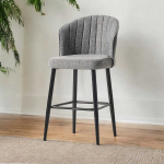 4-osaline baaritoolide komplekt Rubi, hall/must