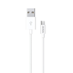 Savio CL-124 USB&ndash;mikro-USB kaabel, USB A isane/Micro-USB B emane, 2m, 480 Mbit/s, valge