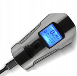 Jalgratta LED-tuli spidomeetri ja kellaga, USB, 4 režiimi