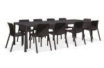 11-osaline &otilde;uem&ouml;&ouml;blikomplekt Tiberina Bistrot/Tevere, laud 211-275 cm, antratsiit