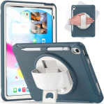 Kaane iPad Air 3/Pro 10,5" koos statiivi ja pliiatsihoidjaga Sinine