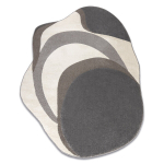 DUNE 8085 SHAPE vaip kreem / hall &ndash; ​​Abstraktsioon, struktuur, ebaregulaarne kuju, 240x330 cm