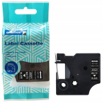 Laserprinteri kassett Dymo D1 45021 must etiketilint, valge kiri, 12mm x 7m