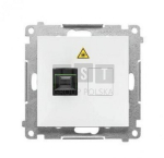 Kiudoptiline pesa Sc/apc Simon 55, valge matt