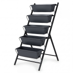 Vertikaalne t&otilde;stetud aiapeenar 57.2x71.1x116.8 cm Must metall