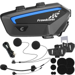 Handsfree seade Mootorratta interkom - FREEDCONN FX Bluetooth 5.0, 2000 m ulatus, IP67 must, Juoda