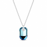 Naiste kaelakee DiamondSky &bdquo;Symbiosis (Aquamarine Metallic Blue)&ldquo; Swarovski kristallidega