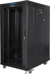 Lanberg vabariigi kapp 19 tolli 22U FF01-8022-12BL, 800mm, 1000mm, 1200kg, 6 ventilaatori pesa, IP20, klaasuks