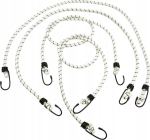 Geko Transport Luggage Rubber Line 1.0 x 100 cm 4PCS, 10mm, 100cm, 4 tk, pol&uuml;prop&uuml;leenkattega, vastupidavad konksud