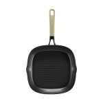 Ambition grillpann Qualum Basic Mossa kattega, 26x26 cm, must/roheline