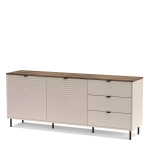 Kummut Mebelbos Evo 2d3s, 183,4x40x75,5 cm, liivakarva/pruun