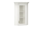 Riputatav nurgakapp Mebelbos Irys 1w, 55,8x55,8x108,9 cm, valge